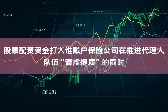 股票配资资金打入谁账户保险公司在推进代理人队伍“清虚提质”的同时